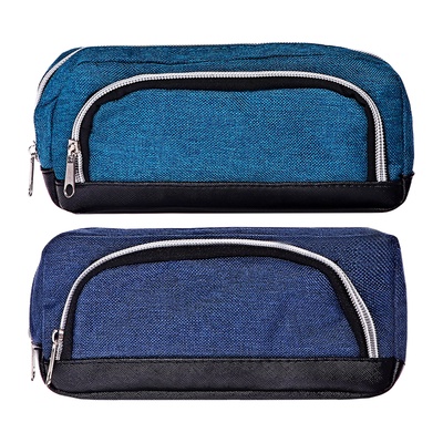 Пенал мягкий 2 отделение, 100×210×65 мм, МИКС