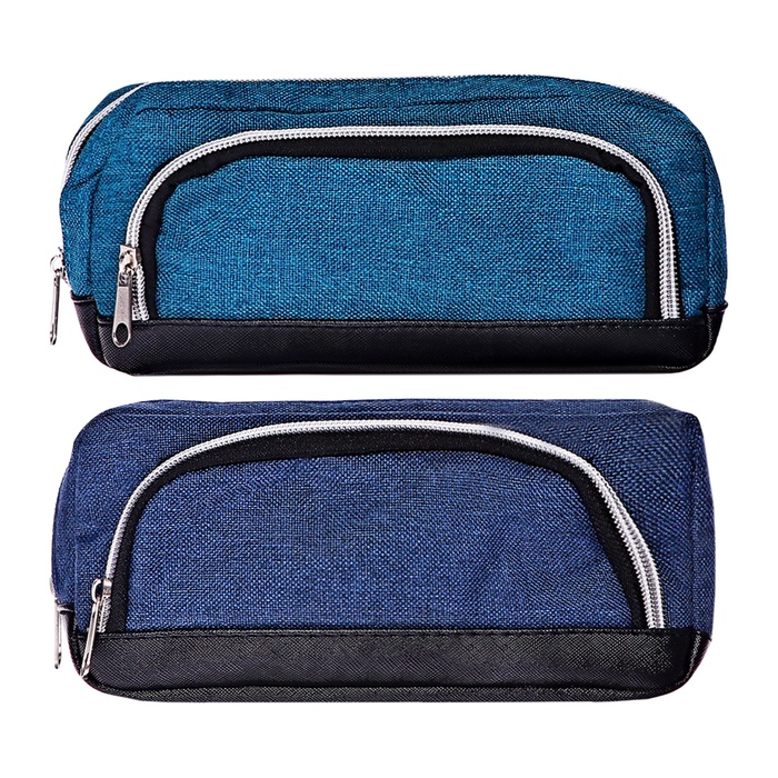 Пенал мягкий 2 отделение, 100×210×65 мм, МИКС - Фото 1