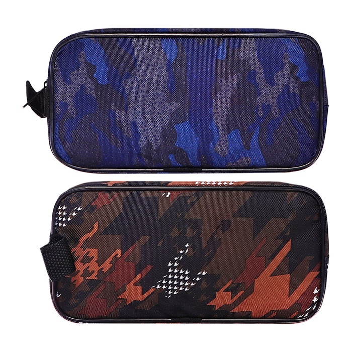 Пенал мягкий 2 отделения, 100×220×70, с ручкой, стандарт, МИКС - Фото 1