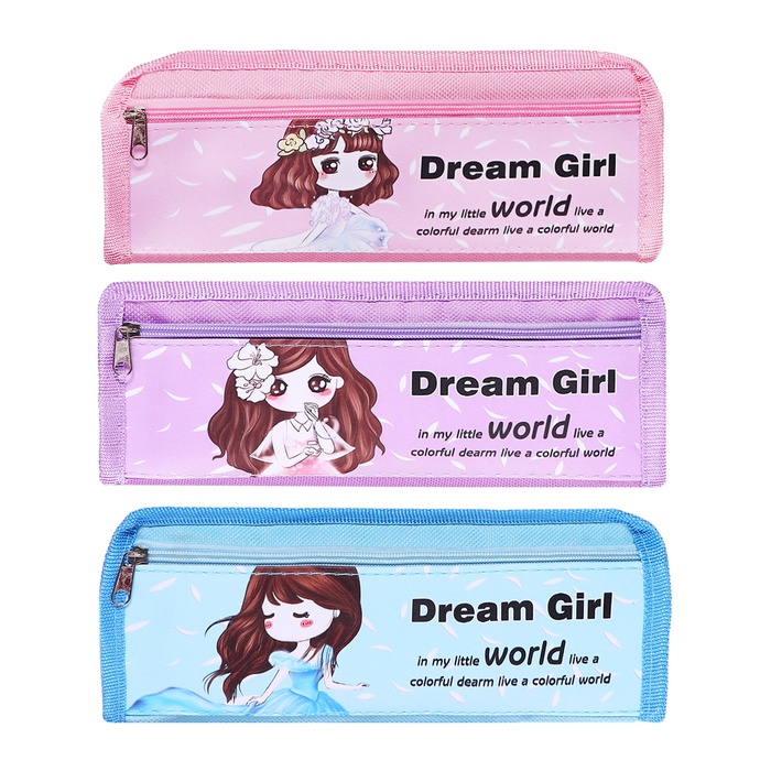 Пенал школьный «Аниме» на молнии, 2 отделения, МИКС