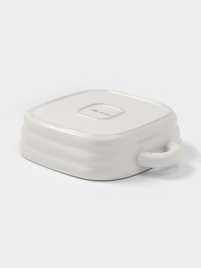 Форма для запекания Доляна «Зефир», 1.5 л, 21×21 см, квадратная, керамика, белая