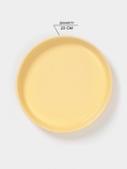 Форма для запекания Доляна «Зефир», 1 л, d=23 см, круглая, керамика, жёлтая - Фото 2