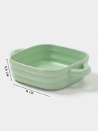 Форма для запекания Доляна «Зефир», 900 мл, 18×18 см, квадратная, керамика, зелёная - Фото 2