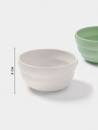 Салатники Доляна «Зефир», 700 мл, d=15.5 см, набор 2 шт., керамика, белые, зелёные - Фото 3