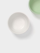 Салатники Доляна «Зефир», 700 мл, d=15.5 см, набор 2 шт., керамика, белые, зелёные - Фото 4