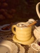 Чайная пара Доляна «Зефир», 350 мл, керамика, жёлтая - Фото 11