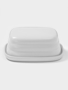 Маслёнка Доляна «Зефир», 16×13.5×5 см, керамика, белая - Фото 1