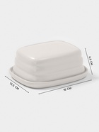 Маслёнка Доляна «Зефир», 16×13.5×5 см, керамика, белая - Фото 2