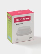 Маслёнка Доляна «Зефир», 16×13.5×5 см, керамика, белая - Фото 11