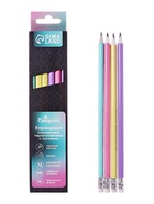 Набор карандашей чернографитных Calligrata. Pastel, 12 штук, HB, с ластиком, трёхгранный, пластиковый, МИКС - Фото 3