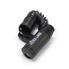 Замок навесной велосипедный LOCKLAND, пружинный, 3×1200 мм, английский ключ - Фото 3