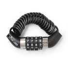 Замок навесной велосипедный LOCKLAND, пружинный, 3×1200 мм, кодовый замок - Фото 2