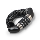 Замок навесной велосипедный LOCKLAND, пружинный, 3×1200 мм, кодовый замок - Фото 3