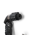 Замок навесной велосипедный LOCKLAND, пружинный, 3×1200 мм, кодовый замок - Фото 5