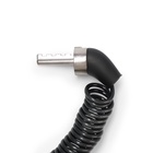 Замок навесной велосипедный LOCKLAND, пружинный, 3×1200 мм, кодовый замок - Фото 6