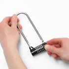 Замок навесной велосипедный, 65×145 мм внешний, 41×112 мм внутренний, кодовый замок - Фото 8