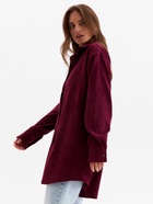 Рубашка женская MINAKU: Velvet Collection, размер 48, бордовый - Фото 2