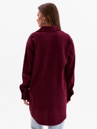 Рубашка женская MINAKU: Velvet Collection, размер 48, бордовый - Фото 3