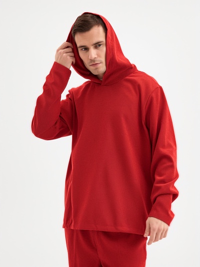 Кофта мужская, MINAKU, кирпичная, размер 52