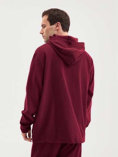 Кофта мужская, MINAKU, бордовая, размер 44