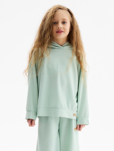 Толстовка детская MINAKU, оливковая, рост 146 см