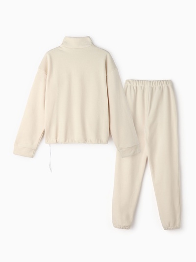 Костюм женский (анорак, брюки) MINAKU: Fleece Soft, размер 44, бежевый