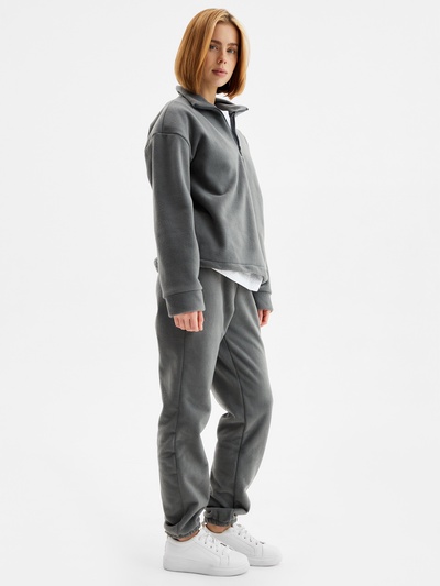 Костюм женский (анорак, брюки) MINAKU: Fleece Soft, размер 42, цвет графит