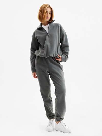 Костюм женский (анорак, брюки) MINAKU: Fleece Soft, размер 42, цвет графит