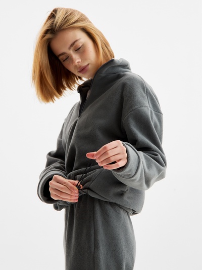 Костюм женский (анорак, брюки) MINAKU: Fleece Soft, размер 42, цвет графит