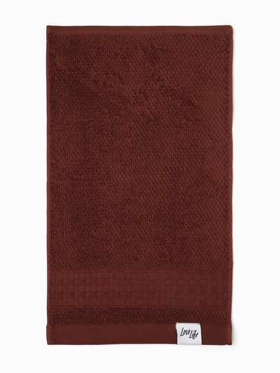 Полотенце махровое LoveLife «Регистан» 30×50 см, коричневое, 100% хлопок, 500 г/м²