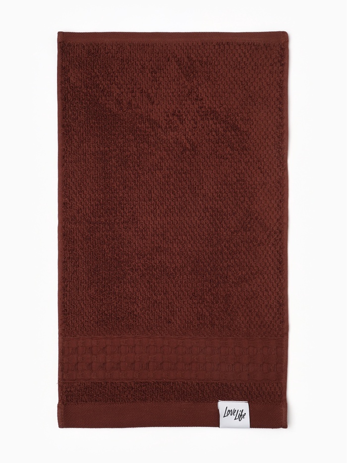 Полотенце махровое LoveLife «Регистан» 70×130 см, 100% хлопок, 500 г/м², коричневое - Фото 1