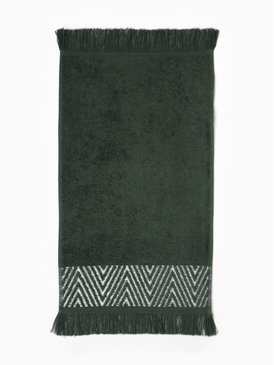 Полотенце махровое LoveLife «Танами» 70×130 см, зелёное, 100% хлопок, 430 г/м²