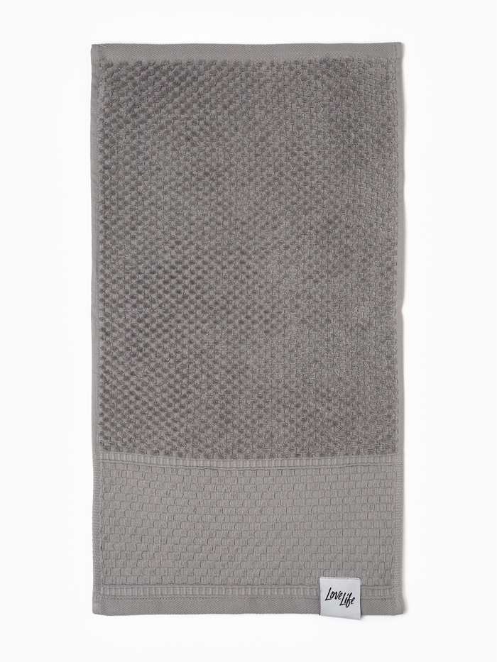 Полотенце махровое LoveLife «Ордос» 50×80 см, 100% хлопок, 430 г/м², серое - Фото 1