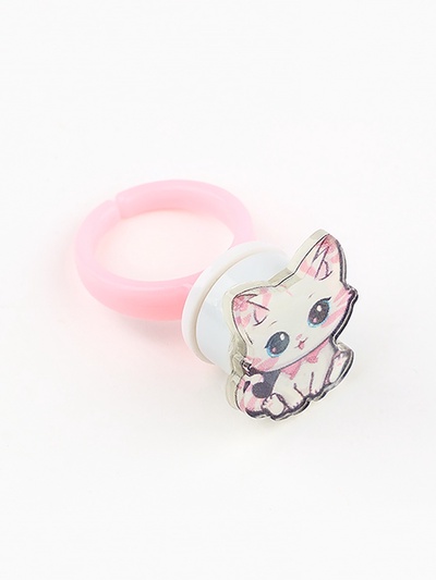 Кольцо крутящееся детское Meow, котик