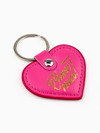 Брелок для ключей кожзам женский «Улыбнись», 6.1×9 см