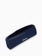 Косметичка-пенал на молнии школьная, синяя - Фото 2