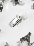 Зажим для штор для потолочного карниза, d=10×30 мм, 20 шт., цвет серебряный/белый - Фото 2