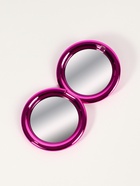 Зеркало складное «Металлик», d=6.5 см, с увеличением х2, розовое - Фото 3