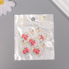 Декор для творчества металл, эмаль «Зайчик с сердцем-замком», 2.8×2.2 см - Фото 4