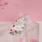 Набор подарочный «Зайчик в комбинезоне», мыльные розовые розы 5 шт., роса, 7×7×12 см - Фото 5