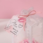 Набор подарочный «Пёсик беж», мыльные розовые розы 5 шт., роса, 7×7×12 см - Фото 5