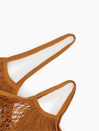 Набор 2 шт.: сумка-авоська плетёная, клетка 1.5 см, рыжая - Фото 3