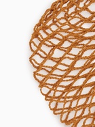 Набор 2 шт.: сумка-авоська плетёная, клетка 1.5 см, рыжая - Фото 4