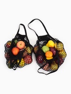 Набор 2 шт.: сумка-авоська плетёная, клетка 1.5 см, чёрная - Фото 5