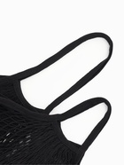 Набор 2 шт.: сумка-авоська плетёная, клетка 1.5 см, чёрная - Фото 3