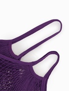 Набор 2 шт.: сумка-авоська плетёная, клетка 1.5 см, фиолетовая - Фото 3