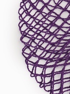 Набор 2 шт.: сумка-авоська плетёная, клетка 1.5 см, фиолетовая - Фото 4