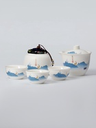 Набор для чайной церемонии ДЖЕКИЧАЙ «Инуяма», 6 предметов, на 3 персоны, чашка 50 мл, чайник 120 мл, керамика, белый - Фото 5