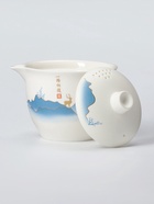 Набор для чайной церемонии ДЖЕКИЧАЙ «Инуяма», 6 предметов, на 3 персоны, чашка 50 мл, чайник 120 мл, керамика, белый - Фото 7