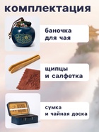 Набор для чайной церемонии ДЖЕКИЧАЙ «Катагами», 11 предметов, на 6 персон, чашка 50 мл, чайник 285 мл, керамика, синий - Фото 3